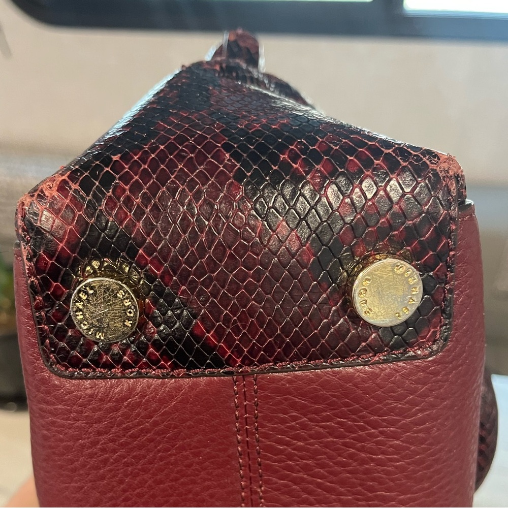 Michael Kors Leather Python Purse W Crossbody Str… - image 7